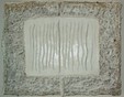 Zonder Titel 2007 Cellulose geschept, Grafiet en Olieverf op doek. 30 x 25 cm.