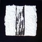 Zt. 2004 Cellulose geschept, drukinkt, teer op doek 30 x 30 cm. Aangekocht  in 2009, Zwolle