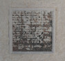 2014 Z.T. Olieverf en Papier met reliëf op Linnen, 30 x 30 cm.